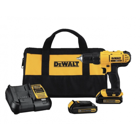 Taladro Atornillador 1/2" 20v 1500rpm Dewalt + Gratis Maletín