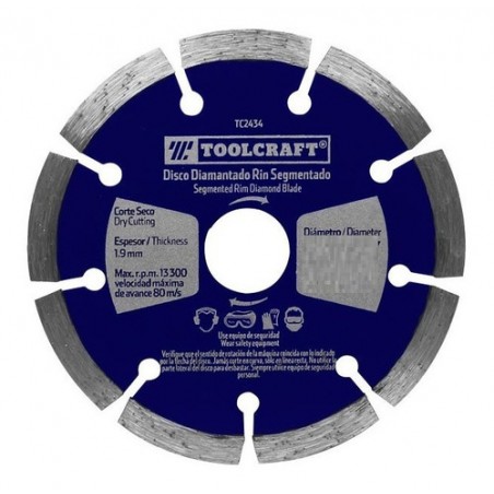 DISCO DIAMANTADO SEGMENTADO 9" TOOLCRAFT