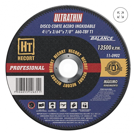 DISCO PULIR METAL 4 1/2" ULTRATHIN